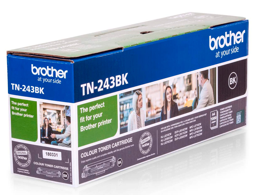 TONER BROTHER TN243BK DCP-L3510CDW / HL-L3270CDW / MFC-L3710CW NEGRO 1000 PAGINAS