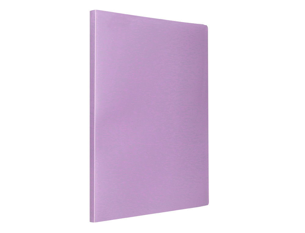 CARPETA LIDERPAPEL ESCAPARATE 80 FUNDAS POLIPROPILENO DIN A4 LAVANDA OPACO