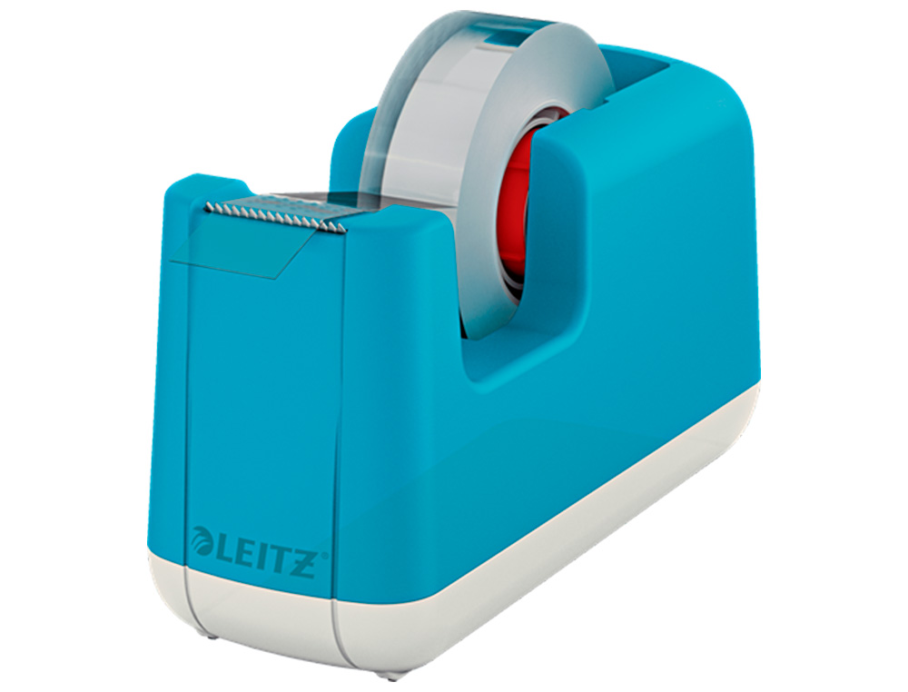 PORTARROLLO SOBREMESA LEITZ COSY PLASTICO PARA CINTAS 33 MT COLOR AZUL