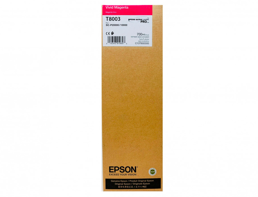 INK-JET EPSON SINGLEPACK VIVID MAGENTA T800300 ULTRACHROME PRO 700ML