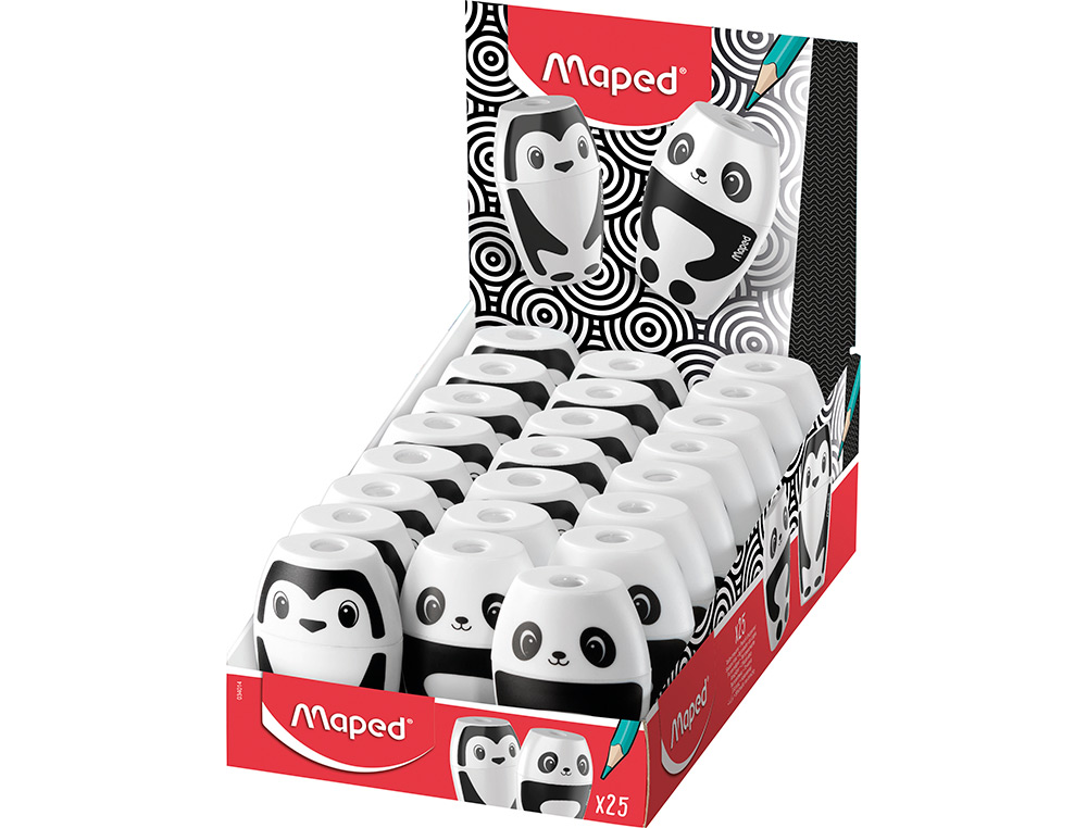 SACAPUNTAS MAPED PLASTICO SHAKER FANCY 1 USO CON DEPOSITO