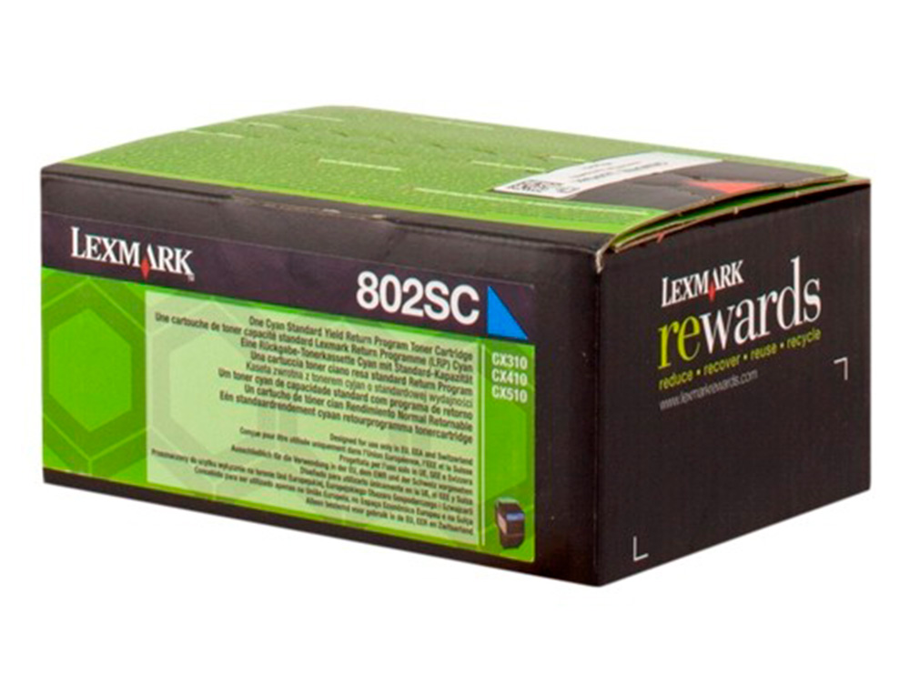 TONER LASER LEXMARK 80C2SCE CIAN 2000 PAGINAS