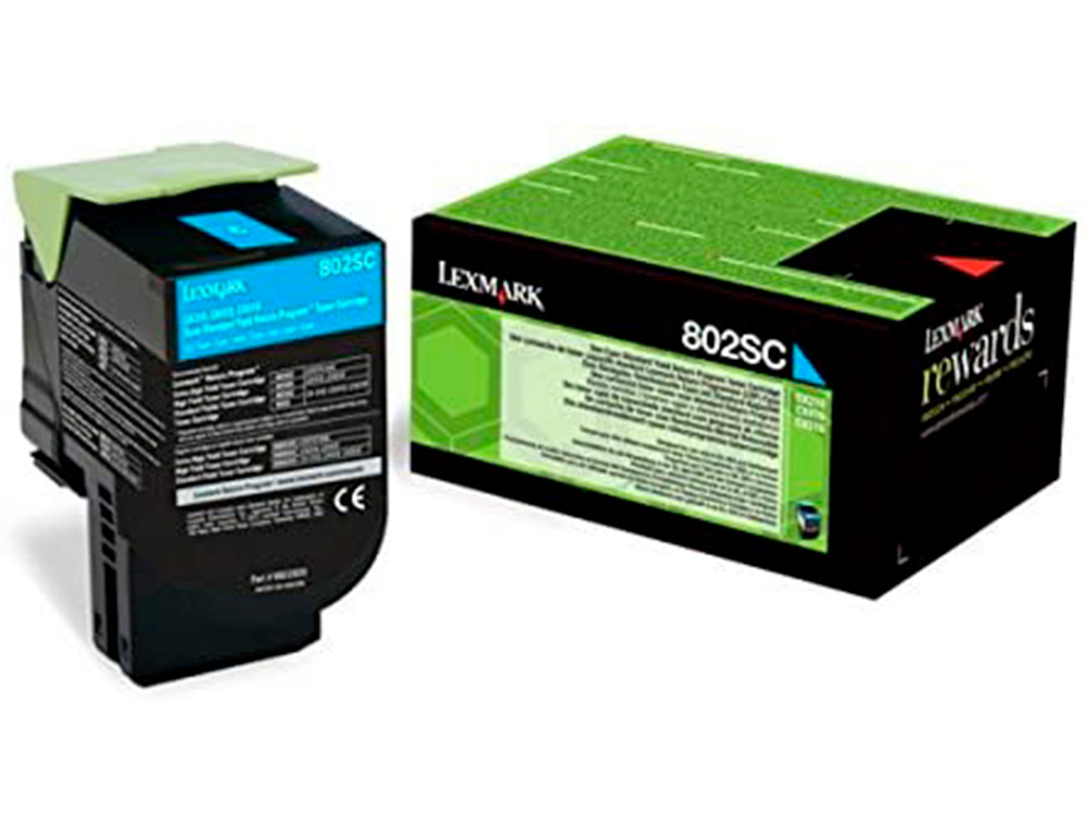 TONER LASER LEXMARK 80C2SCE CIAN 2000 PAGINAS