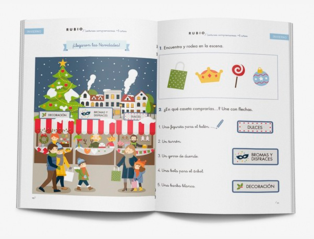 CUADERNO RUBIO LECTURAS COMPRENSIVAS + 6 AÑOS