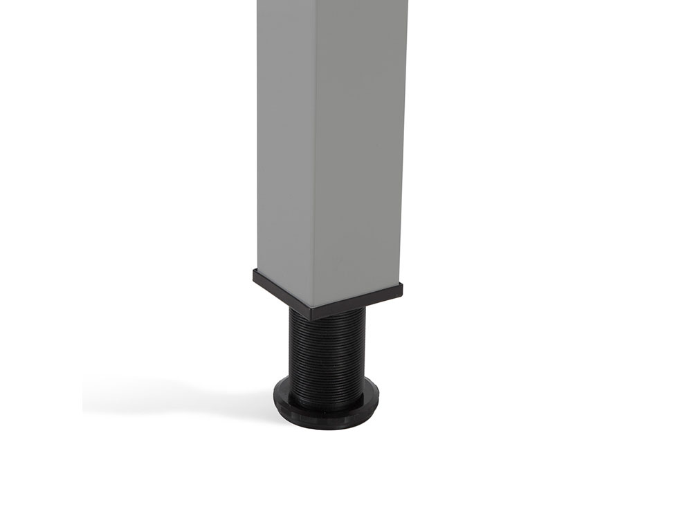 MESA DE OFICINA ROCADA EXECUTIVE 2002AD04 ALUMINIO/BLANCO 160X80 CM
