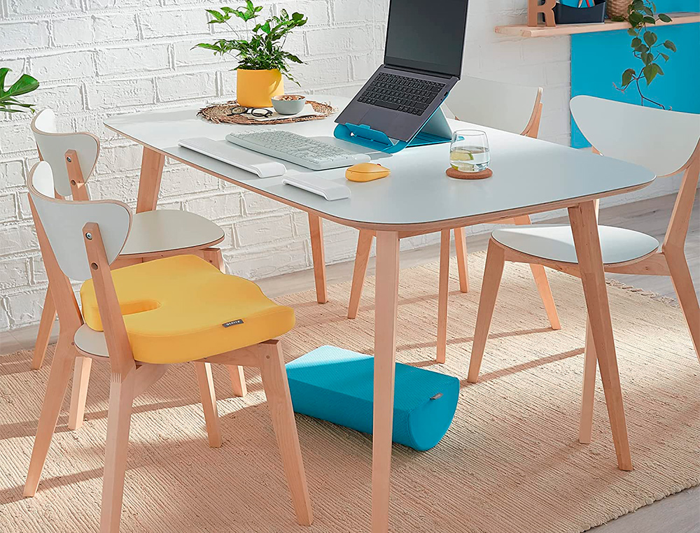 REPOSAPIES DE ESCRITORIO LEITZ ACTIVE ERGO COSY COLOR GRIS 260X140X405 MM