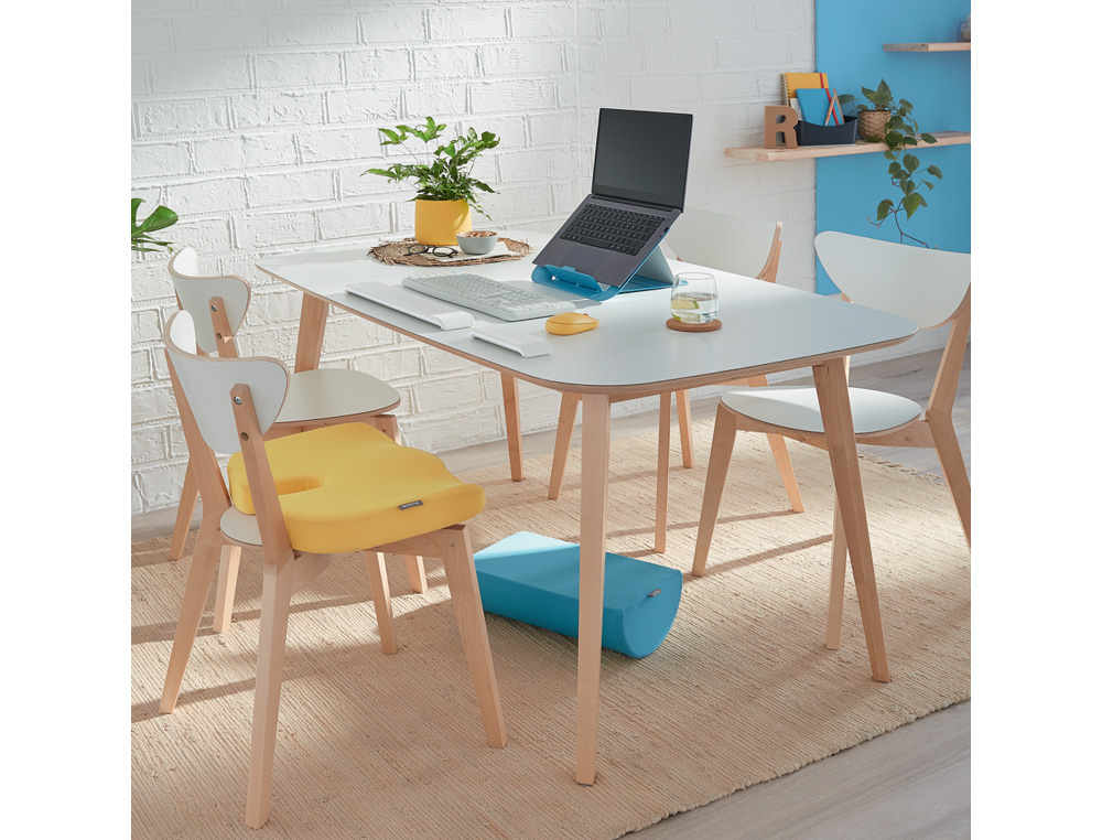 REPOSAPIES DE ESCRITORIO LEITZ ACTIVE ERGO COSY COLOR GRIS 260X140X405 MM
