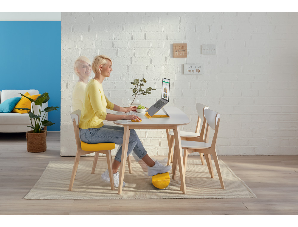 REPOSAPIES DE ESCRITORIO LEITZ ACTIVE ERGO COSY COLOR GRIS 260X140X405 MM