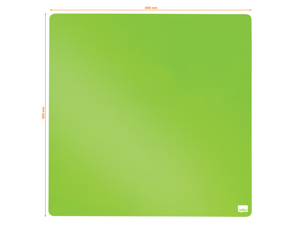 PIZARRA NOBO MAGNETICA PARA EL HOGAR COLOR NEGRO 36X36 CM