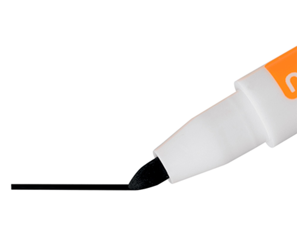ROTULADOR NOBO MINI CON BORRADOR PARA PIZARRA BLANCA PUNTA REDONDA 2 MM COLOR NEGRO PACK DE 6 UNIDADES