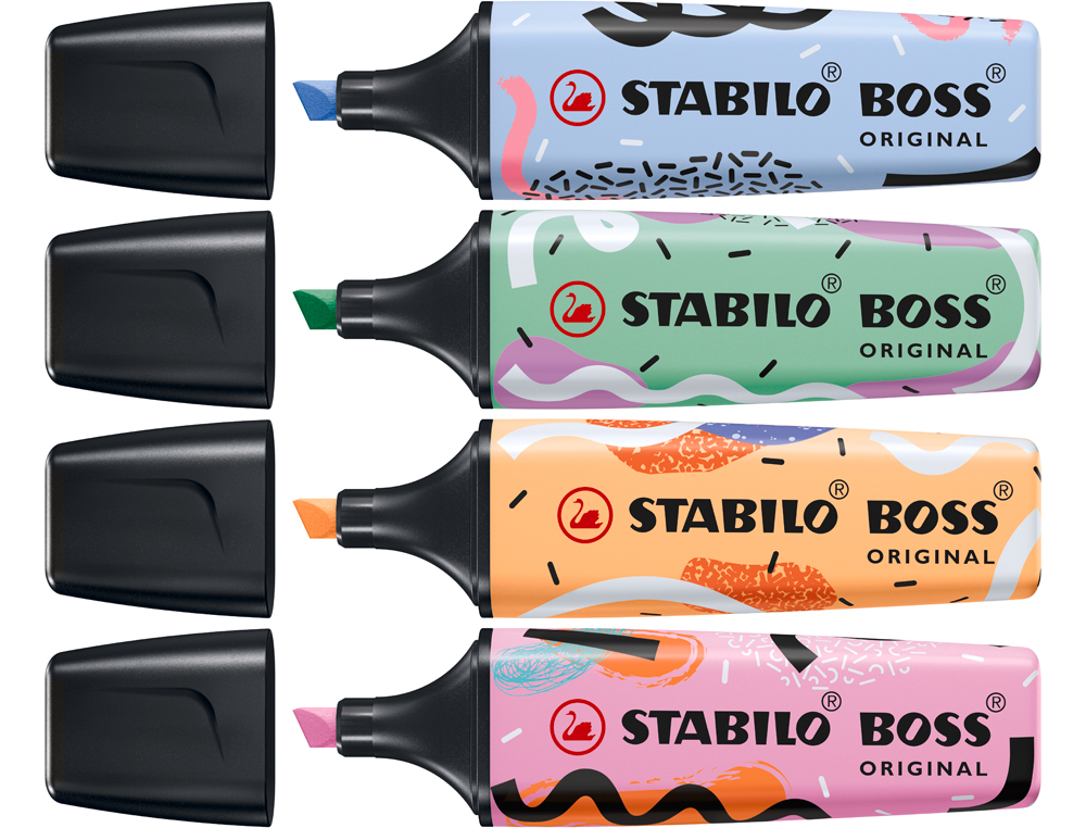 ROTULADOR STABILO BOSS FLUORESCENTE ORIGINAL PASTEL BY JU SCHNEE FUCSIA HELADO