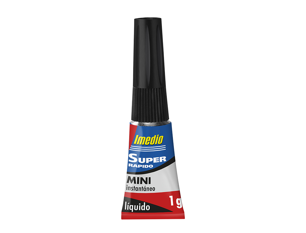 PEGAMENTO IMEDIO SUPER RAPIDO ADHESIVO INSTANTANEO BOTE DE 1 GR BLISTER DE 3 UNIDADES