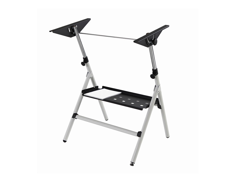MESA DE DIBUJO ROCADA RD-175 ESTRUCTURA METALICA PLEGABLE REGULABLE EN ALTURA TABLERO 75X90 CM