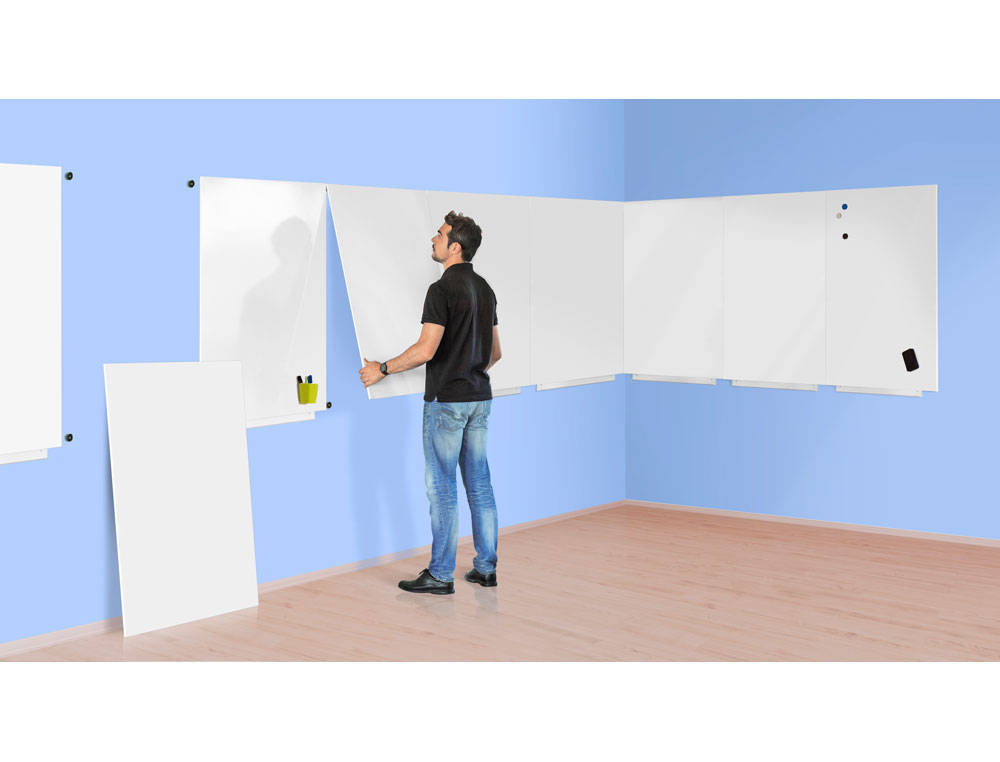 PIZARRA BLANCA ROCADA SKINWHITEBOARD PRO LACADA MAGNETICA 75X115 CM