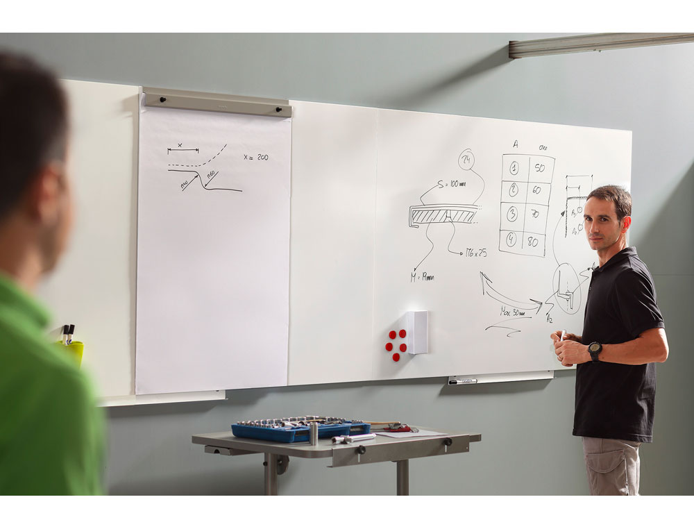 PIZARRA BLANCA ROCADA SKINWHITEBOARD PRO LACADA MAGNETICA 75X115 CM