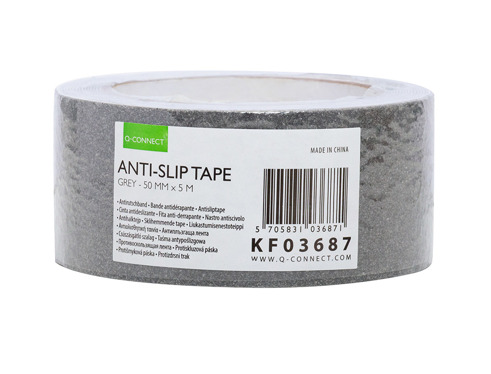 CINTA ANTIDESLIZANTE Q-CONNECT GRIS 5MT X 50 MM
