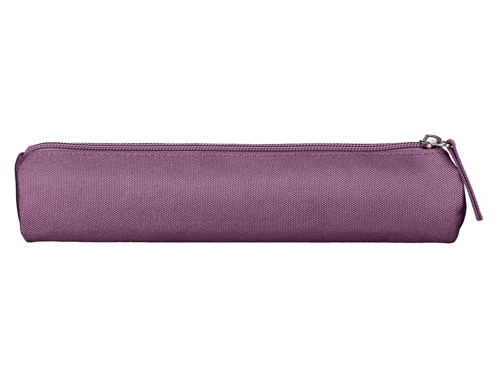 ESTUCHE PORTATODO LIDERPAPEL SLIM CILINDRICO 220X45MM MORADO EMPOLVADO