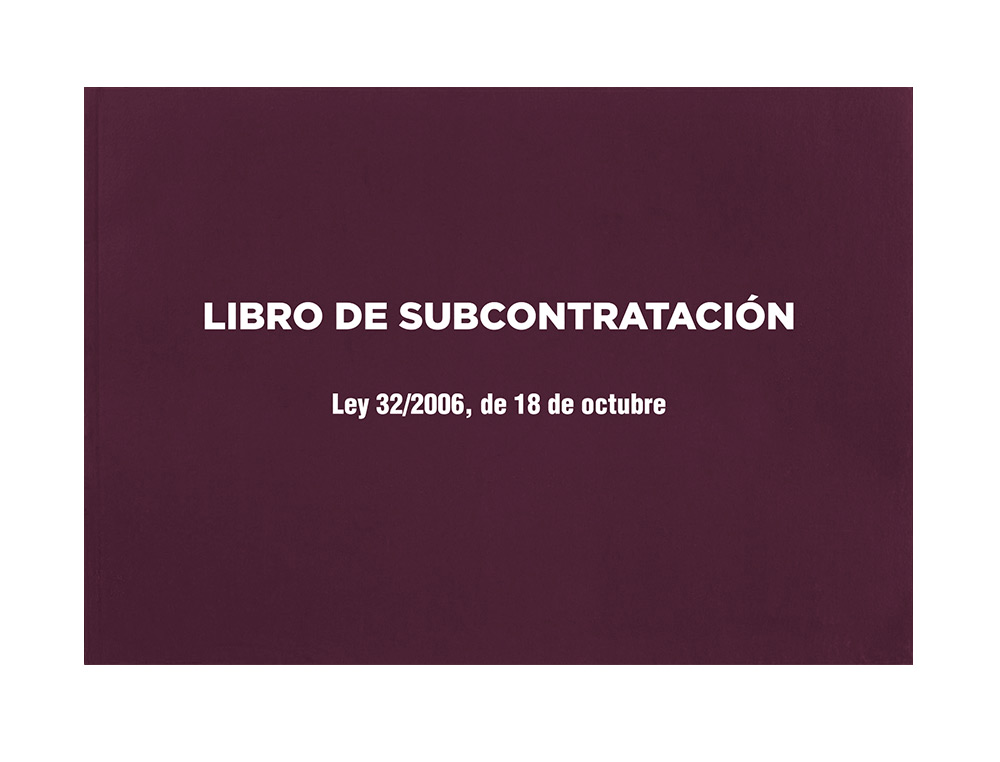 LIBRO LIDERPAPEL SUBCONTRATACION FOLIO JUEGO DE 10 HOJAS AUTOCOPIATIVAS