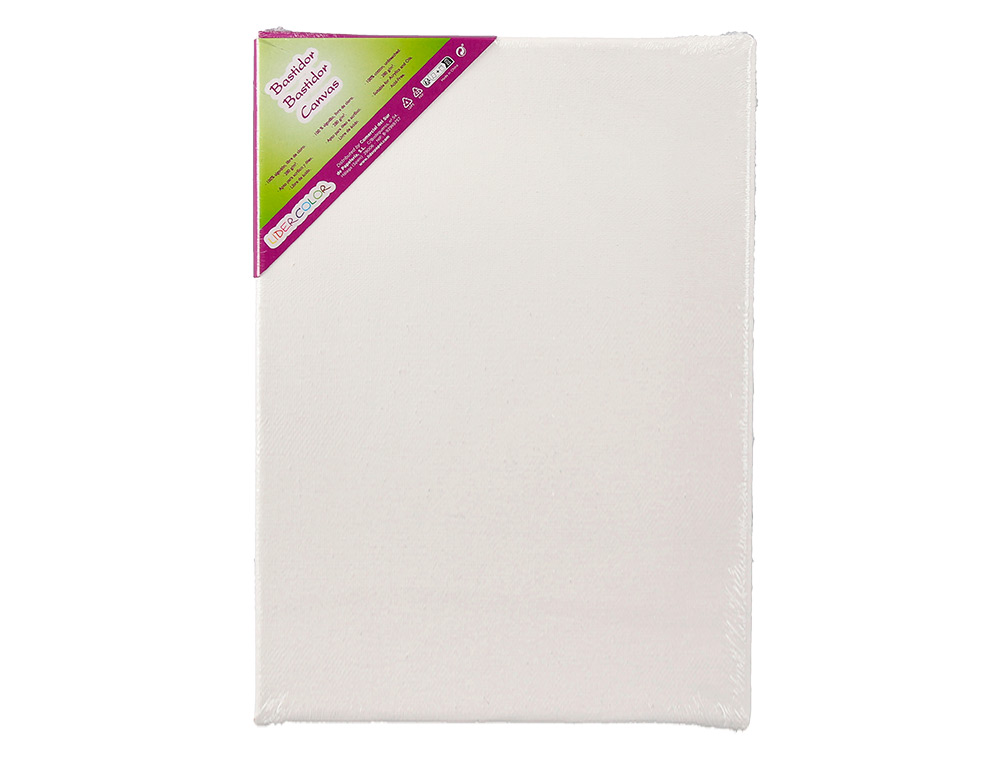 BASTIDOR LIDERPAPEL LIENZO GRAPADO TRASERO ALGODON 100% 22X16 CM