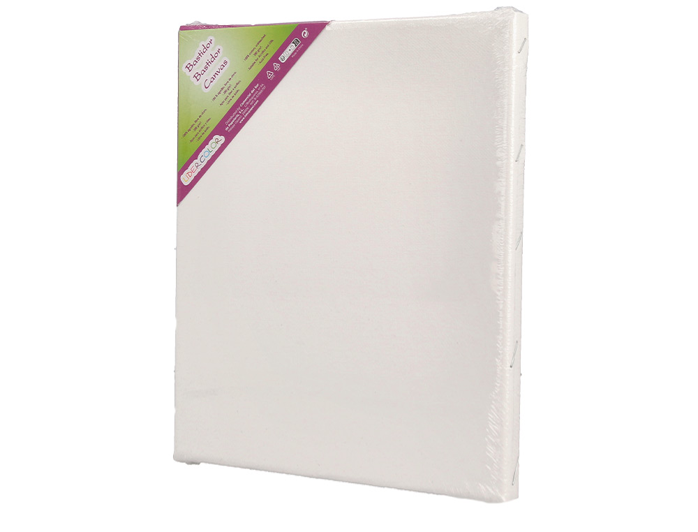 BASTIDOR LIDERPAPEL LIENZO GRAPADO TRASERO ALGODON 100% 22X16 CM