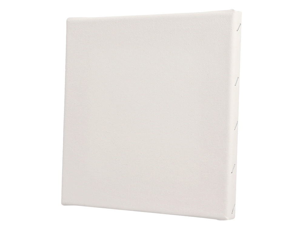 BASTIDOR LIDERPAPEL LIENZO GRAPADO TRASERO ALGODON 100% 30X30 CM