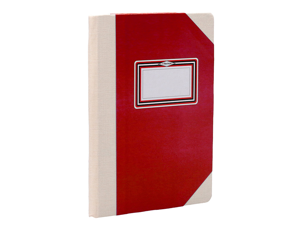LIBRO CARTONE COSIDO FERNANDES FLECHA DIN A4+ LISO 50 HOJAS 100 GR ROJO