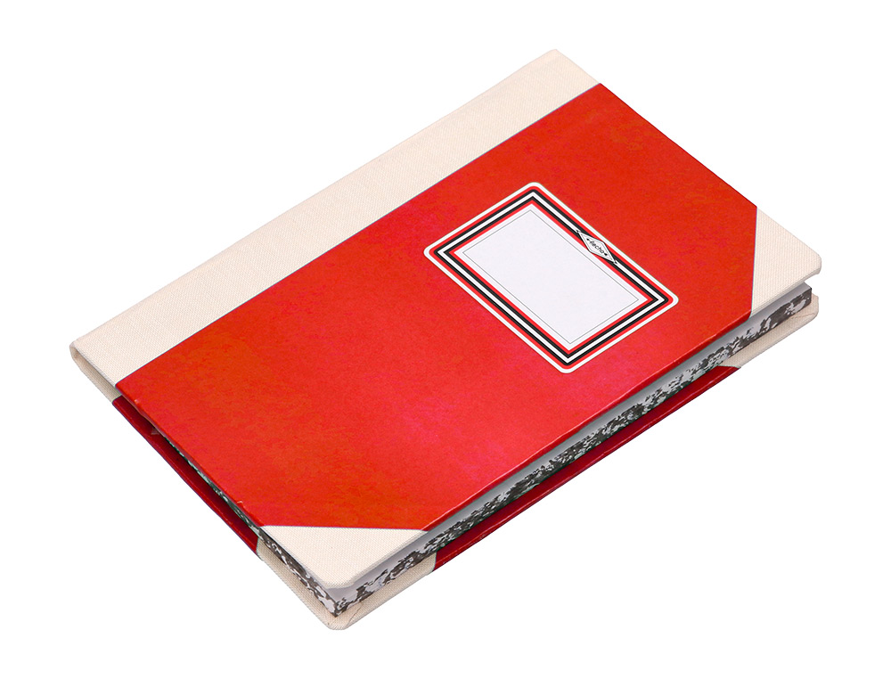 LIBRO CARTONE COSIDO FERNANDES FLECHA DIN A4+ LISO 50 HOJAS 100 GR ROJO