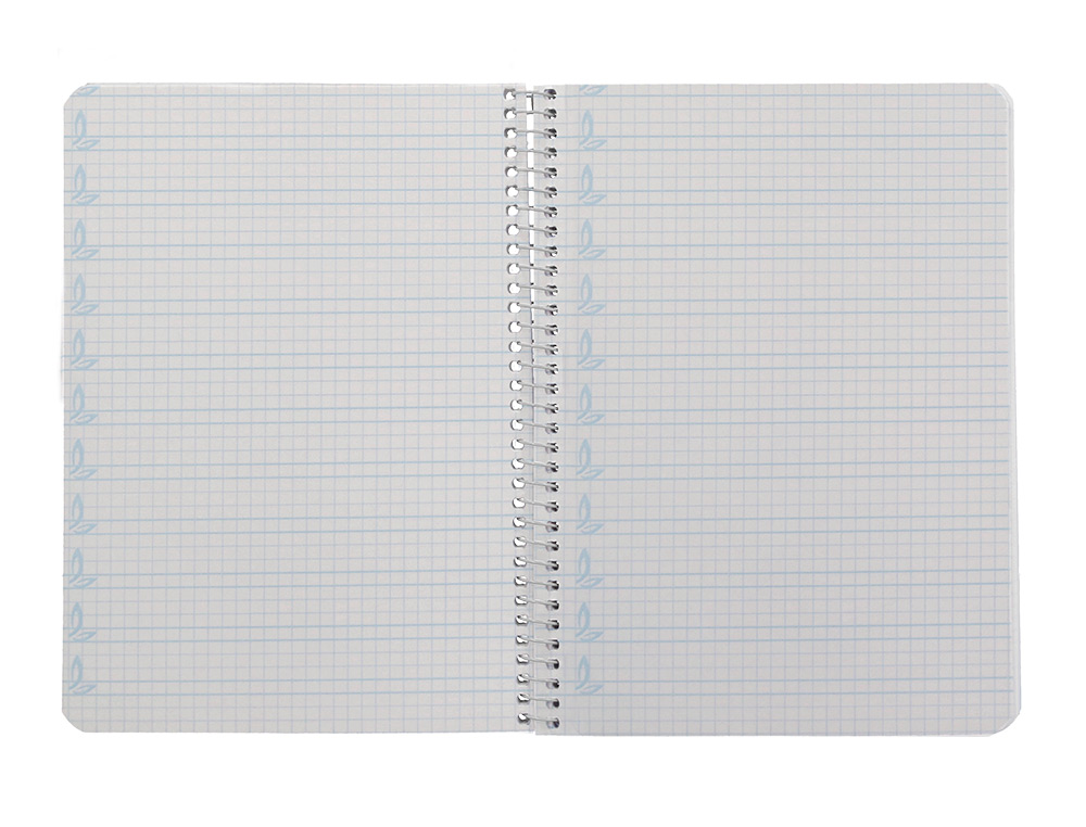 CUADERNO ESPIRAL LIDERPAPEL A5 PAUTAGUIA TAPA DURA 80H 90GR CUADRO PAUTADO 4MM COLOR VERDE