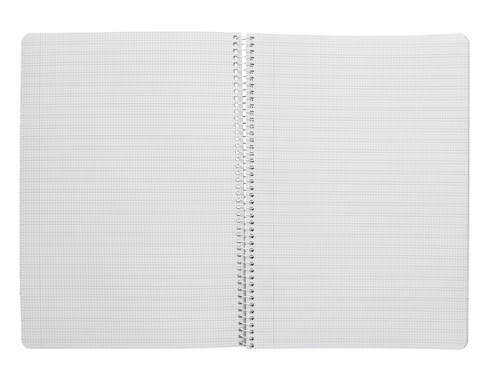 CUADERNO ESPIRAL LIDERPAPEL A4 PAUTAGUIA TAPA BLANDA 80H 75 GR CUADRO PAUTADO 2,5MM COLOR ROJO