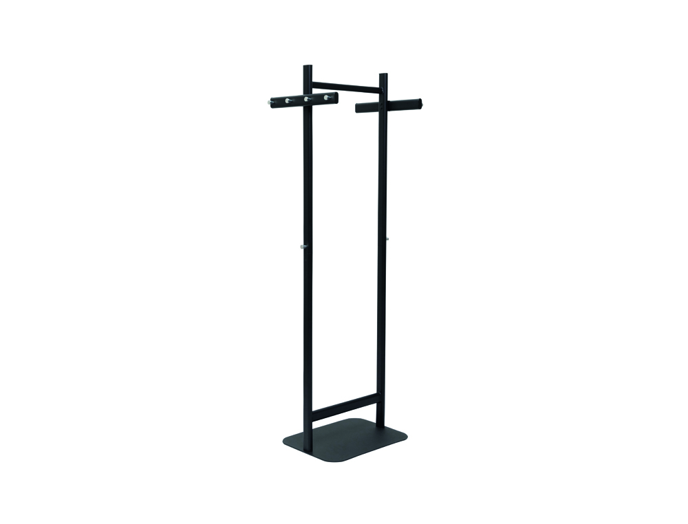 PERCHERO METALICO MAUL SALSA 8 COLGADORES COLOR NEGRO 520X1730X400 MM