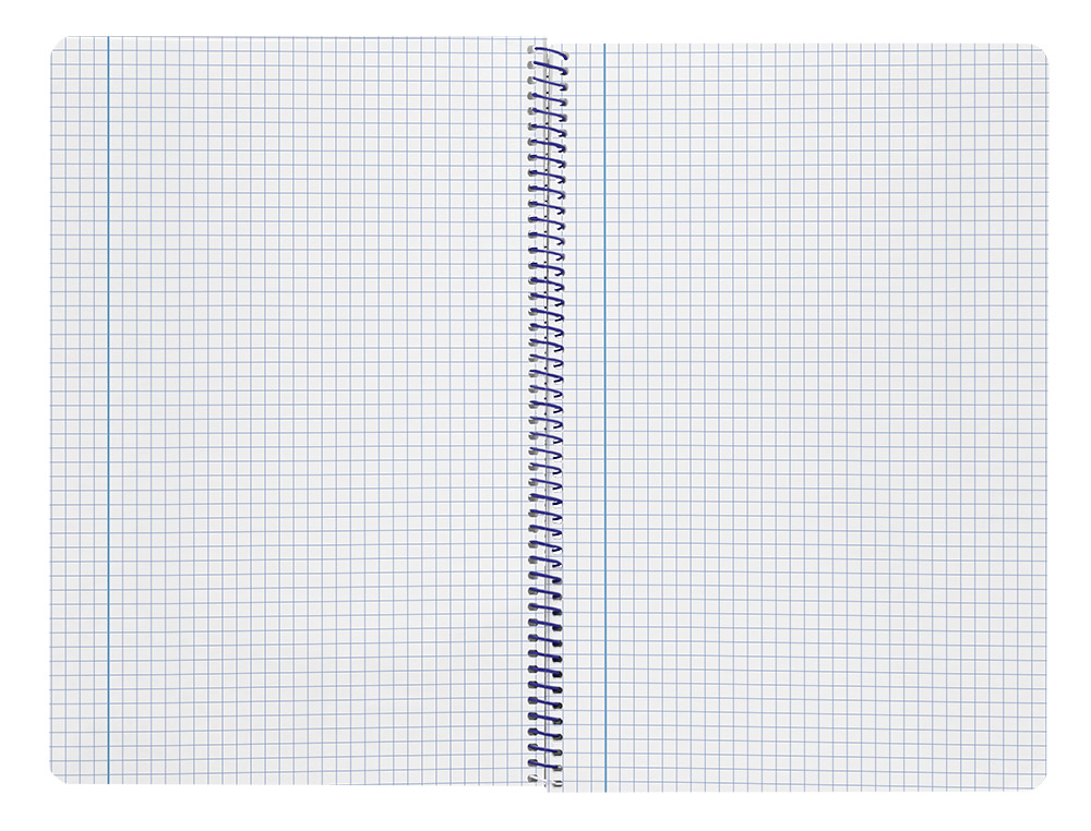 CUADERNO ESPIRAL LIDERPAPEL A4 SMART TAPA BLANDA 80H 75GR CUADRO 4MM CON MARGEN COLOR VERDE