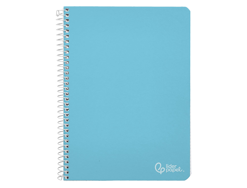 CUADERNO ESPIRAL LIDERPAPEL A4 WITTY TAPA DURA 80H 90GR CUADRO 5MM CON MARGEN COLORES SURTIDOS