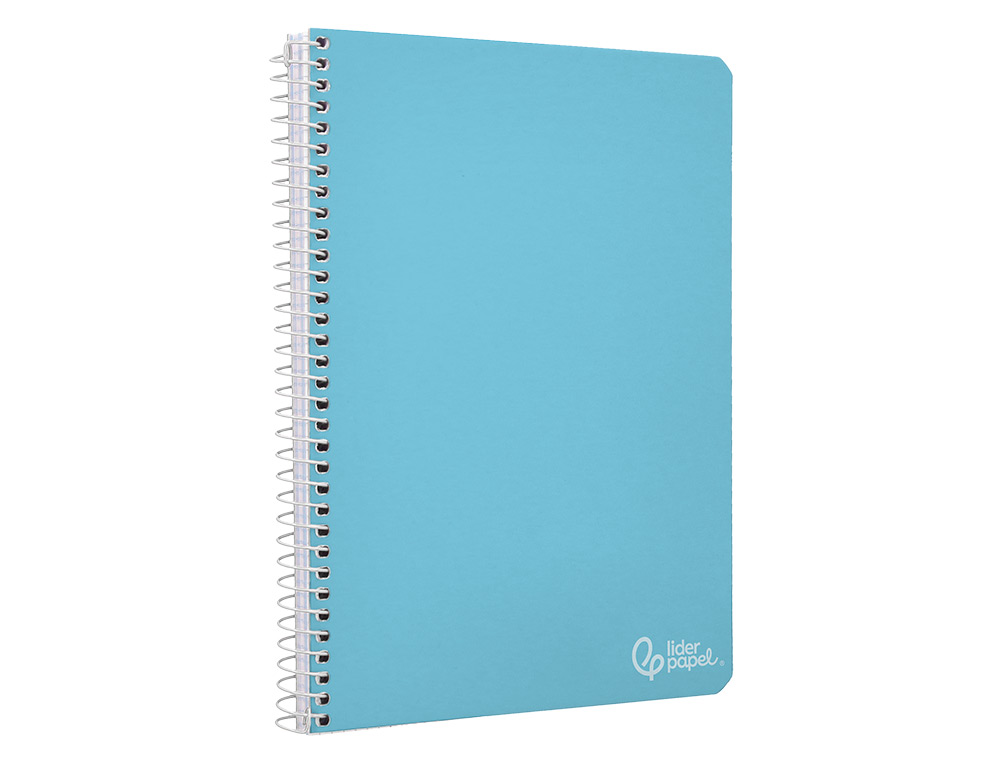 CUADERNO ESPIRAL LIDERPAPEL A4 WITTY TAPA DURA 80H 90GR CUADRO 5MM CON MARGEN COLORES SURTIDOS
