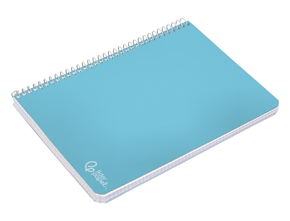CUADERNO ESPIRAL LIDERPAPEL A4 WITTY TAPA DURA 80H 90GR CUADRO 5MM CON MARGEN COLORES SURTIDOS
