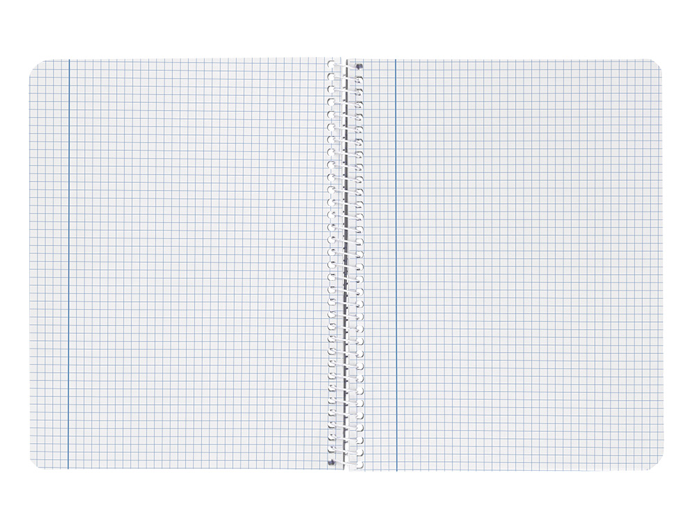 CUADERNO ESPIRAL LIDERPAPEL A4 WITTY TAPA DURA 80H 90GR CUADRO 5MM CON MARGEN COLORES SURTIDOS