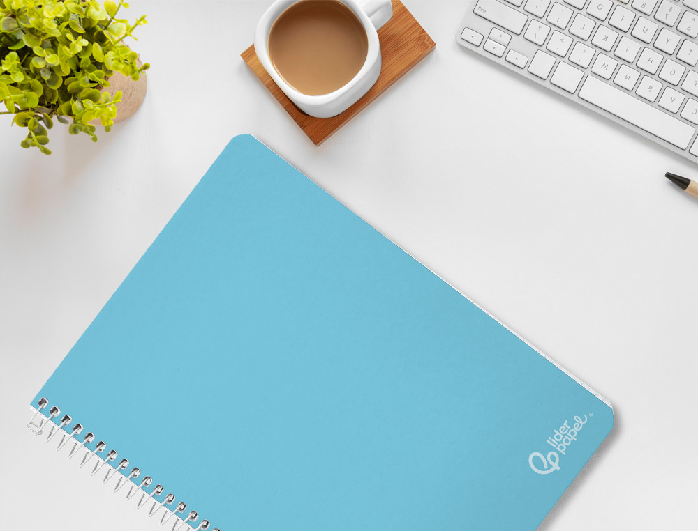 CUADERNO ESPIRAL LIDERPAPEL A4 WITTY TAPA DURA 80H 90GR CUADRO 5MM CON MARGEN COLORES SURTIDOS