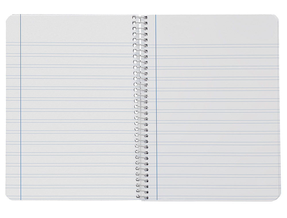 CUADERNO ESPIRAL LIDERPAPEL A4 WITTY TAPA DURA 80H 90GR PAUTA 3,5MM CON MARGEN COLORES SURTIDOS