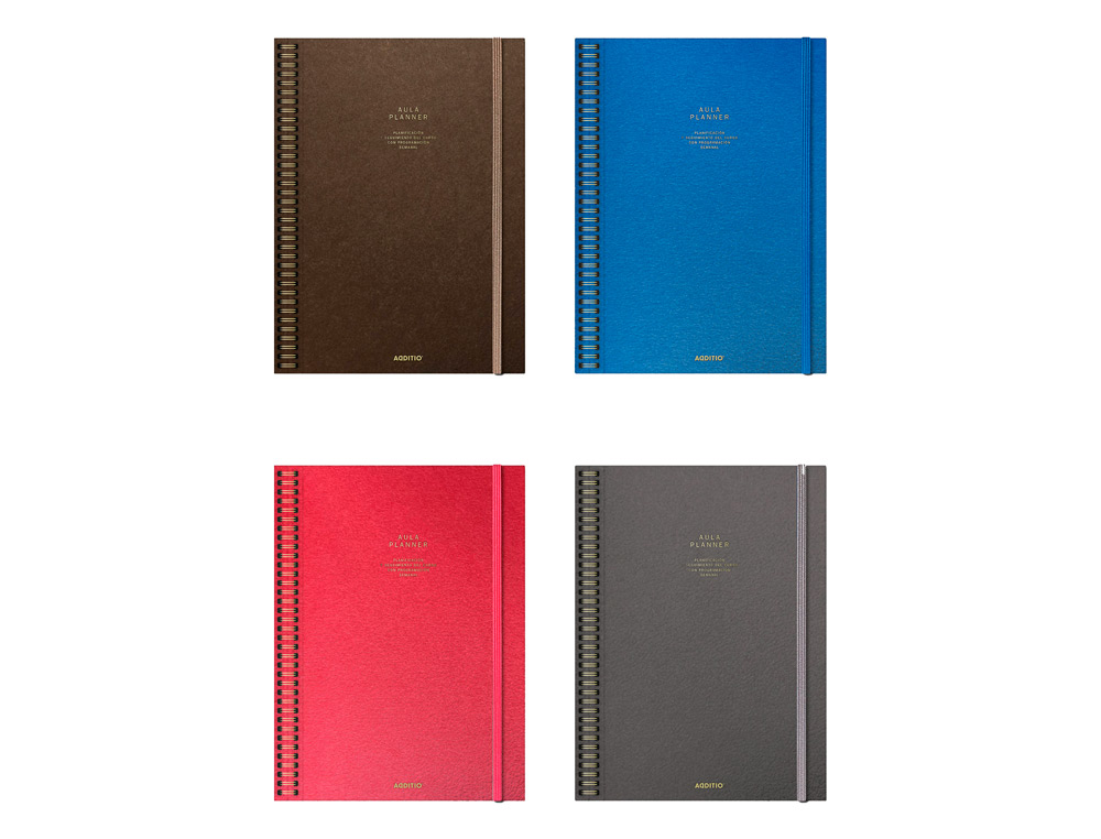 CUADERNO AULA PLANNER ADDITIO DIN A4 160 PAGINAS PLAN ANUAL Y MENSUAL CON PROGRAMACION Y EVALUACION