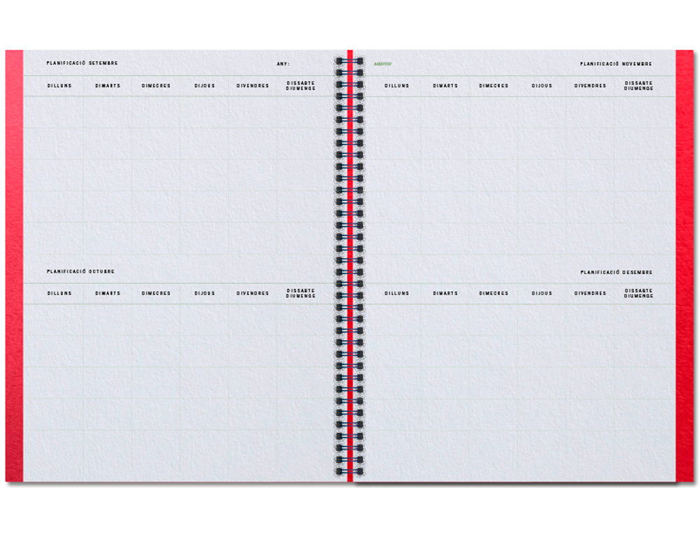 CUADERNO AULA PLANNER CATALAN ADDITIO DIN A4 160 PAGINAS PLAN ANUAL Y MENSUAL CON PROGRAMACION Y EVALUACION