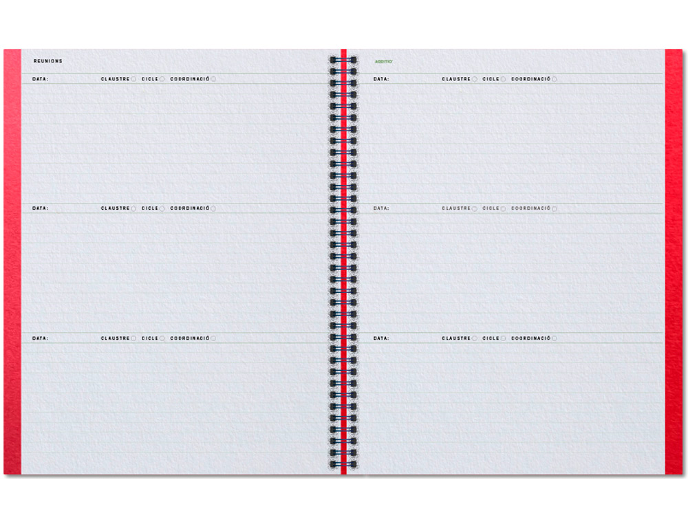 CUADERNO AULA PLANNER CATALAN ADDITIO DIN A4 160 PAGINAS PLAN ANUAL Y MENSUAL CON PROGRAMACION Y EVALUACION