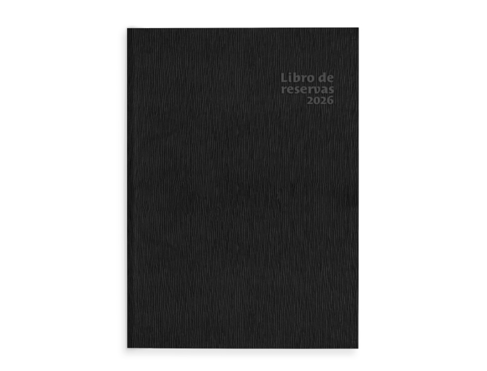 LIBRO DE RESERVAS LIDERPAPEL 2026 DIN A4 DOS PAGINAS DIA 752 PAGINAS PAPEL BLANCO 70 GR FSC