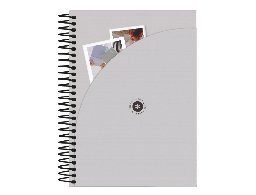 AGENDA ESPIRAL ANTARTIK MANIFEST A5+ 2026 DA PGINA MORADO PAPEL 80G FSC