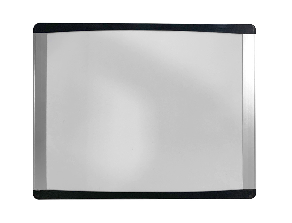 PIZARRA BLANCA BI-OFFICE INKA MAGNETICA ACERO LACADO MARCO DE ALUMINIO Y LATERALES PLASTICO NEGRO 280X216 MM