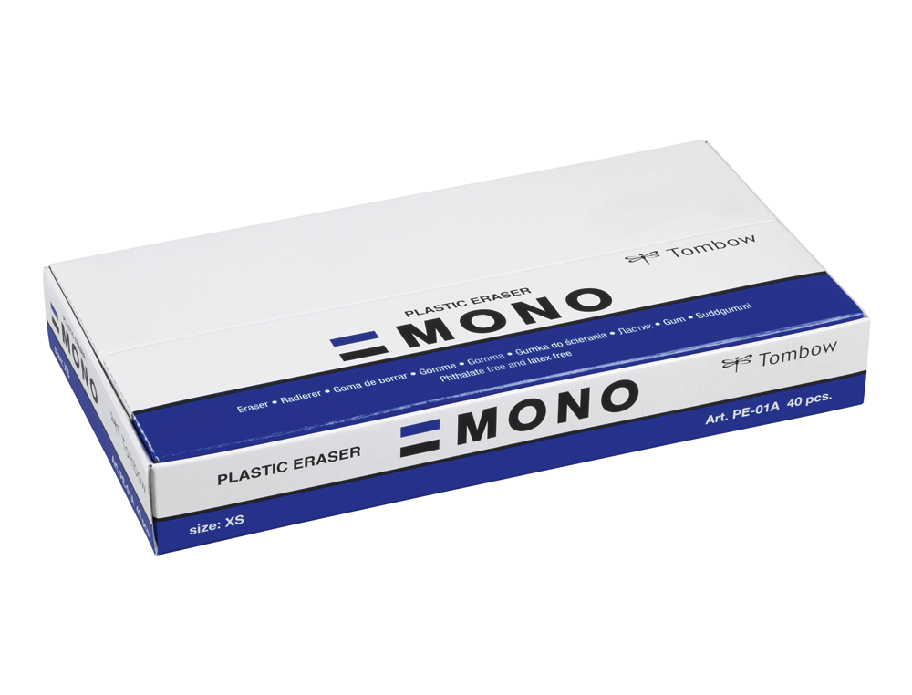 GOMA DE BORRAR TOMBOW PVC MONO TAMAÑO XS