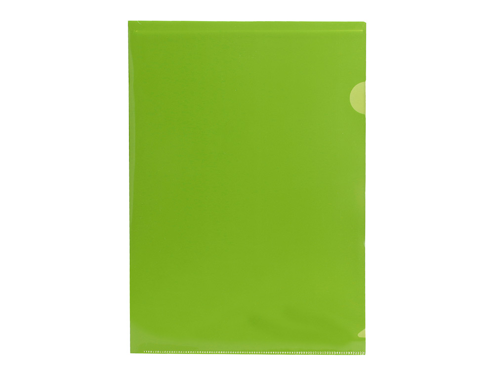 CARPETA LIDERPAPEL DOSSIER UÑERO 44003 POLIPROPILENO DIN A4 VERDE 20 HOJAS