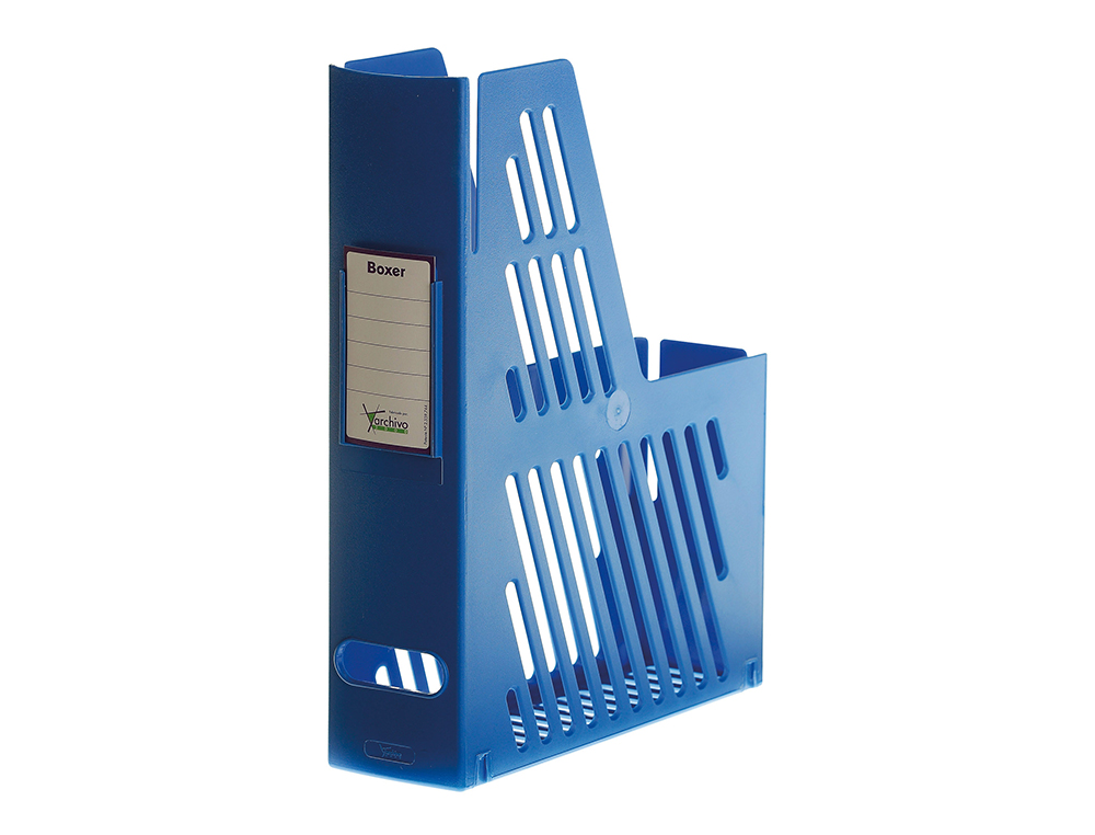 REVISTERO BOXER ARCHIVO 2000 CAJENTIN CON TARJETERO IDENTIFICADOR AZUL 240X75X315 MM