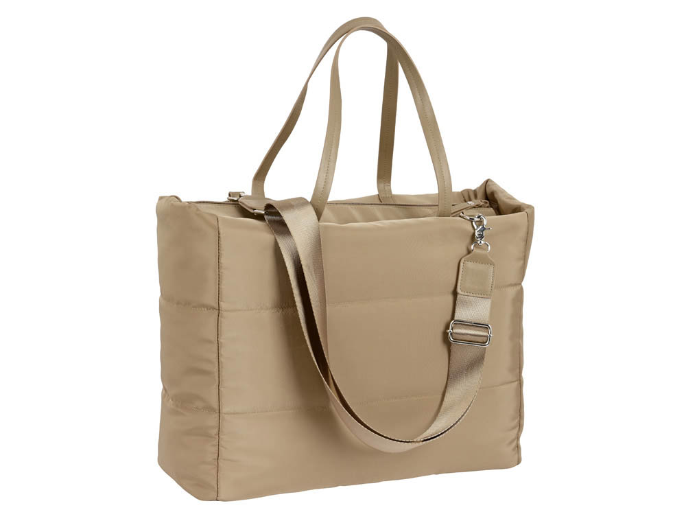 CARTERA ESCOLAR SAFTA MOOS CAPSULA CAMEL BOLSO CON BOLSILLO PARA PORTATIL 14,1