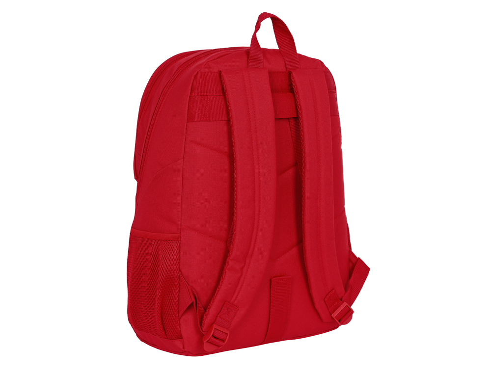 CARTERA ESCOLAR SAFTA GRANADA C.F. MOCHILA ADAPTABLE A CARRO 320X160X440 MM