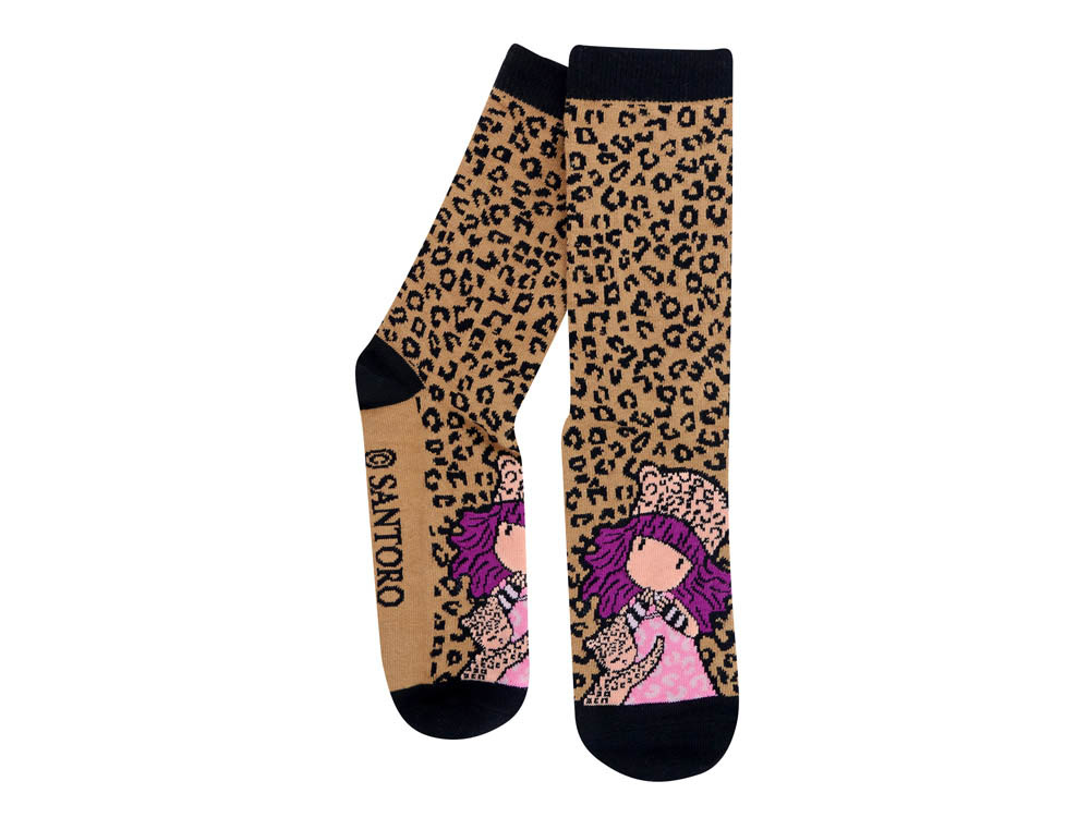 CALCETINES SAFTA SANTORO S GORJUSS WILD EXPOSITOR DE 18 UNIDADES SURTIDAS 310X165X205 MM