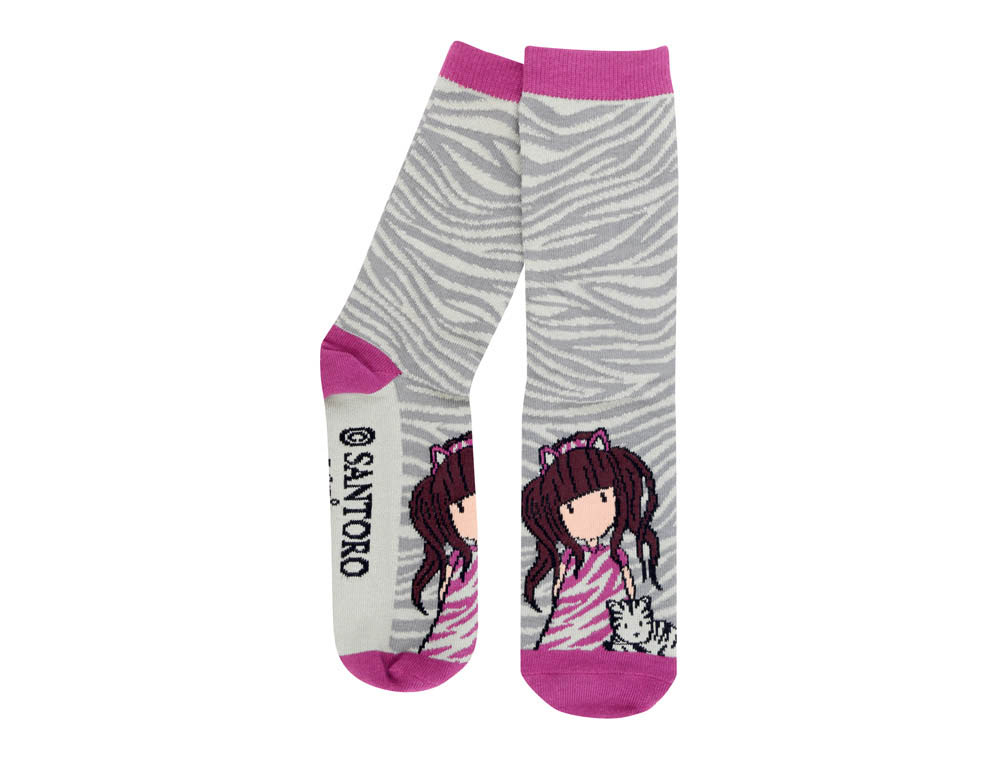 CALCETINES SAFTA SANTORO S GORJUSS WILD EXPOSITOR DE 18 UNIDADES SURTIDAS 310X165X205 MM